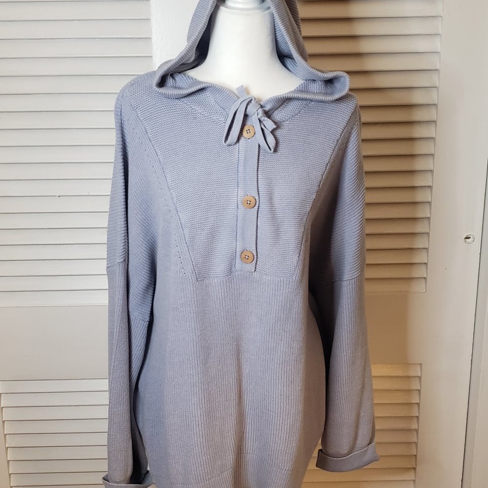 Excellent Condition Sonoma Goods For LIfe Gear Blue Sweater 3X Hoodie